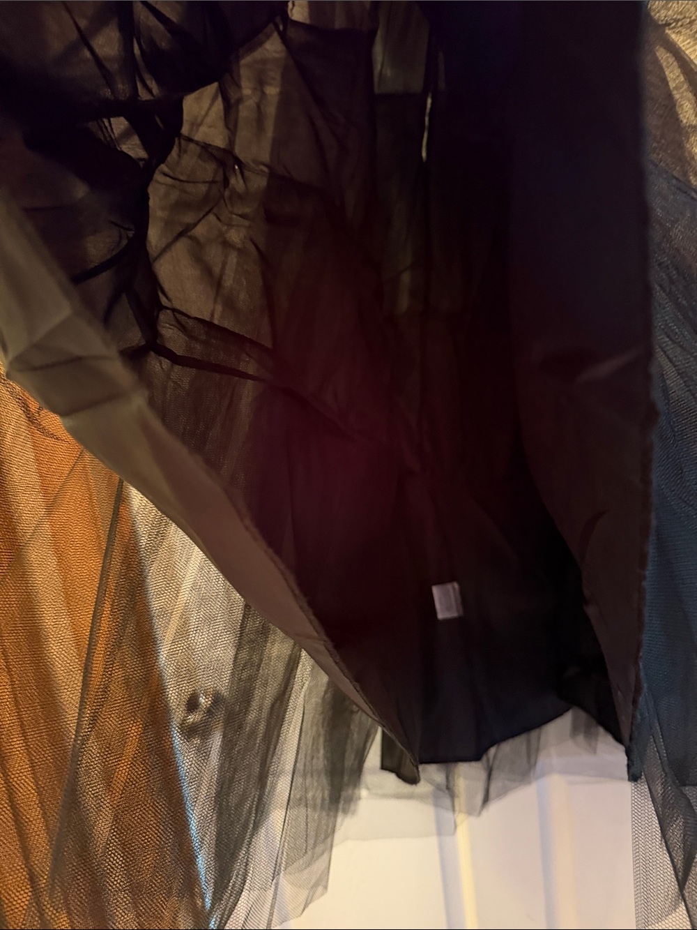 Black Sheer Tulle Slip – Women/ Wedding or ballgown. - Picture 2 of 4